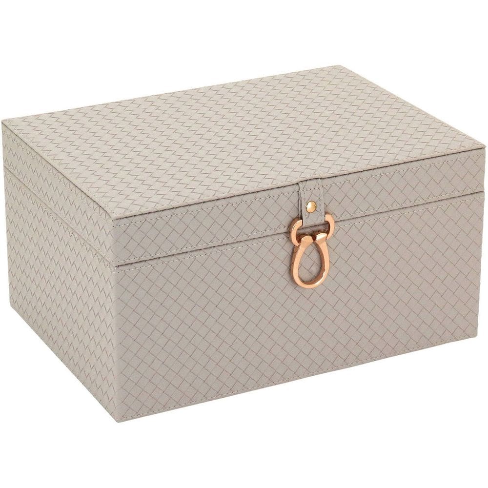 HOME&CO URANUS CAIXA ORGANIZADORA 19x35x25cm SINTÉTICO CREME