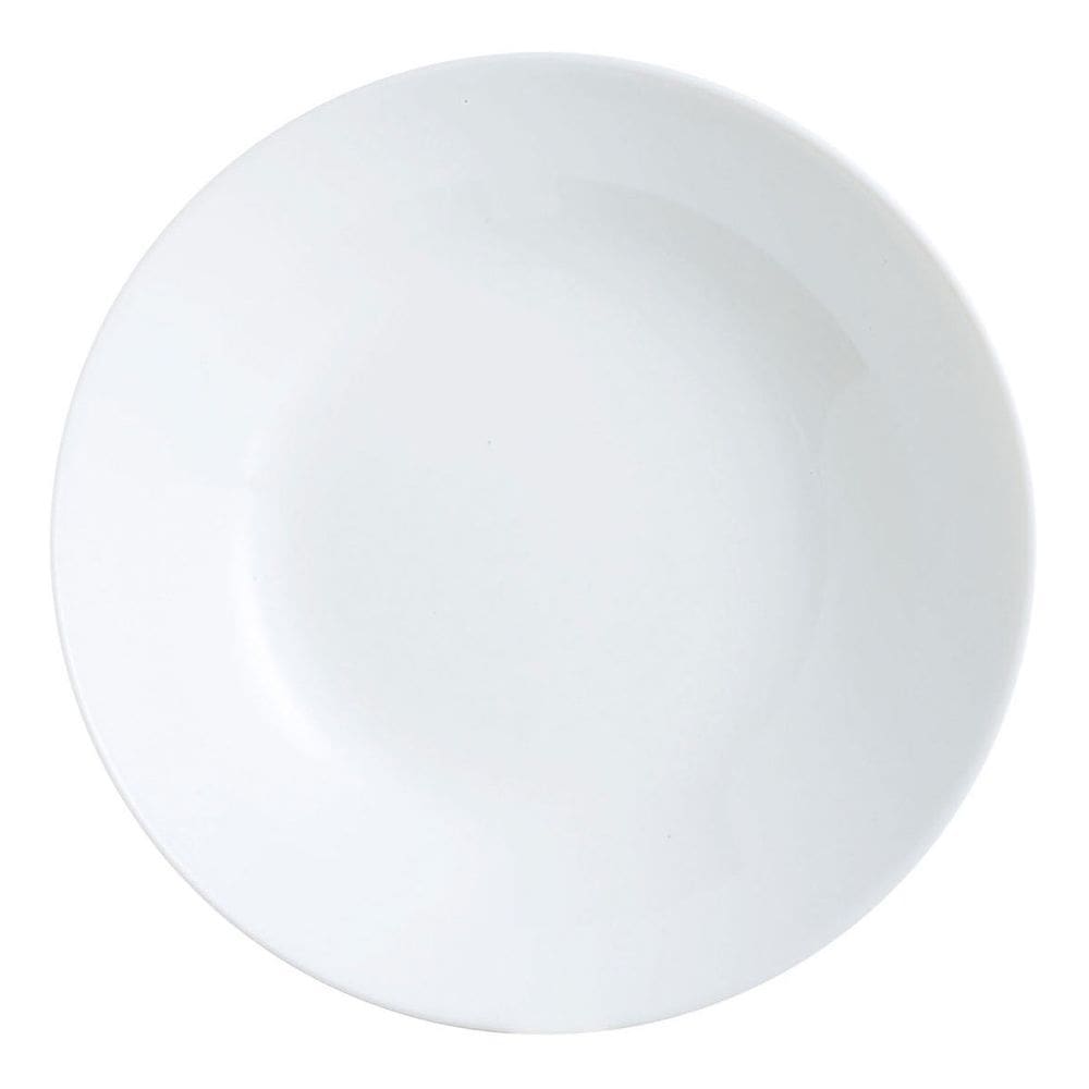 Zelie Prato Vidro Temperado Branco  6Pç