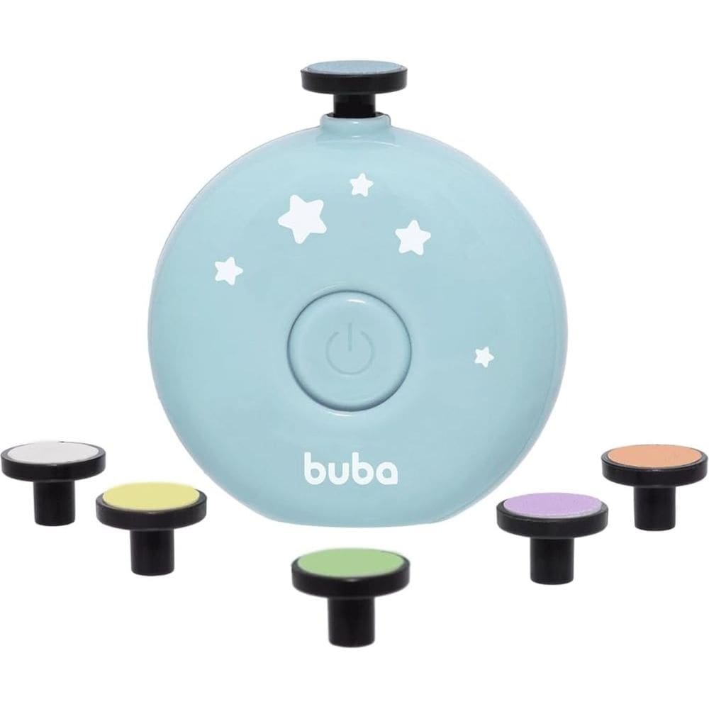 Kit 6 Lixas de Unha Bebê Atóxico +0m Elétrico Diferentes Texturas Portátil Buba