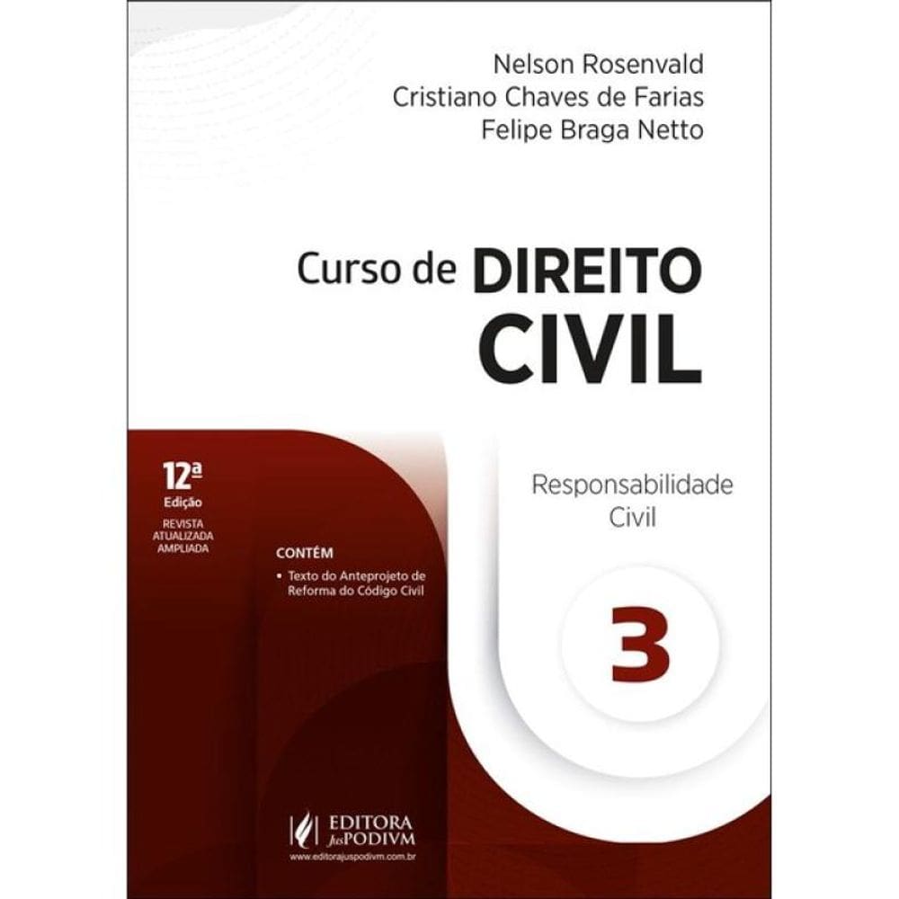 Curso De Direito Civil - Responsabilidade Civil - 2025 - Vol. 3