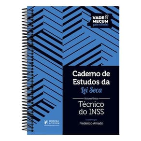 Caderno De Estudos Da Lei Seca Volume Único - Técnico Do Inss - 2025