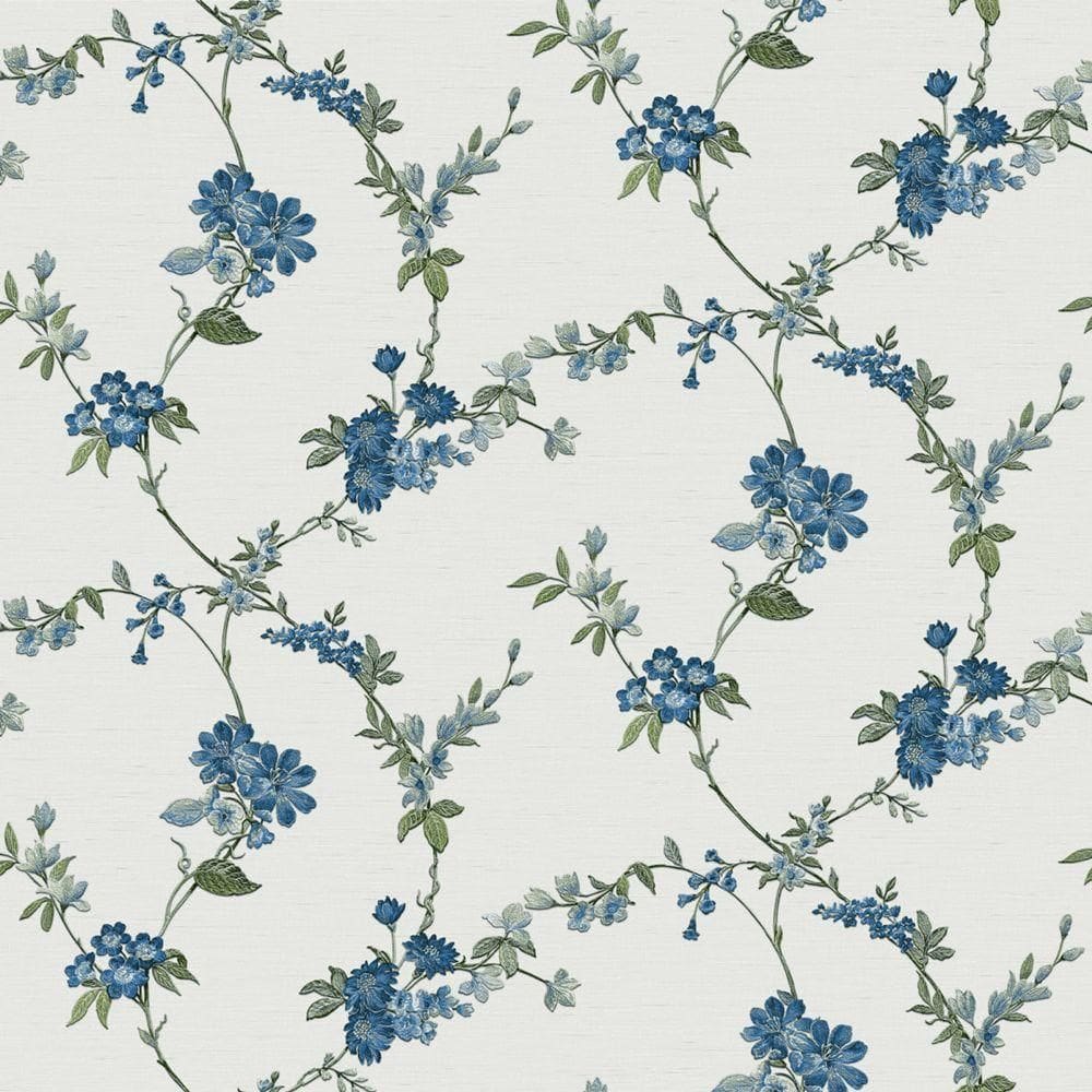 Papel De Parede Hf Orient Floral Branco 221213