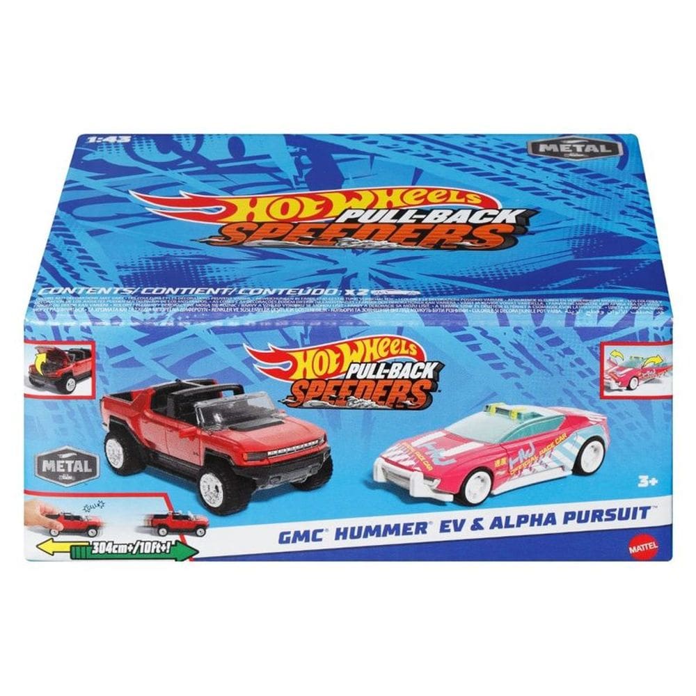 Conjunto de Carrinhos Hot Wheels - GMC Hummer EV e Alpha Pursuit MATTEL