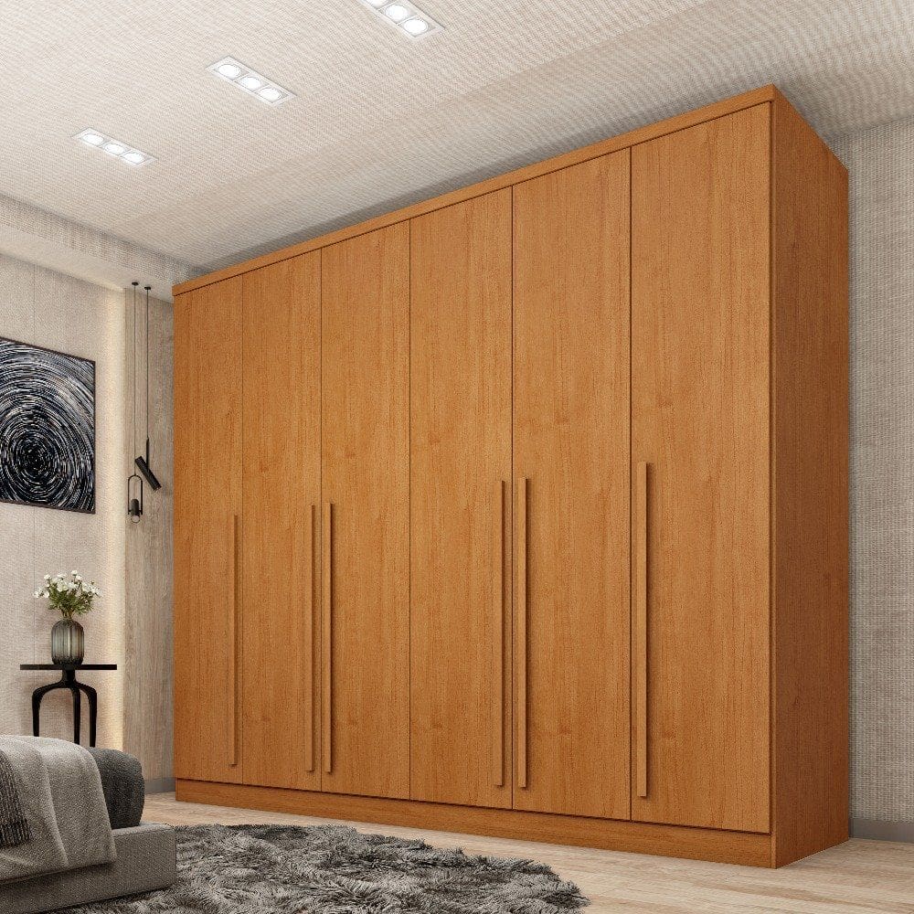 Guarda Roupa Casal 6 Portas Sevila Tcil Móveis Cinamomo