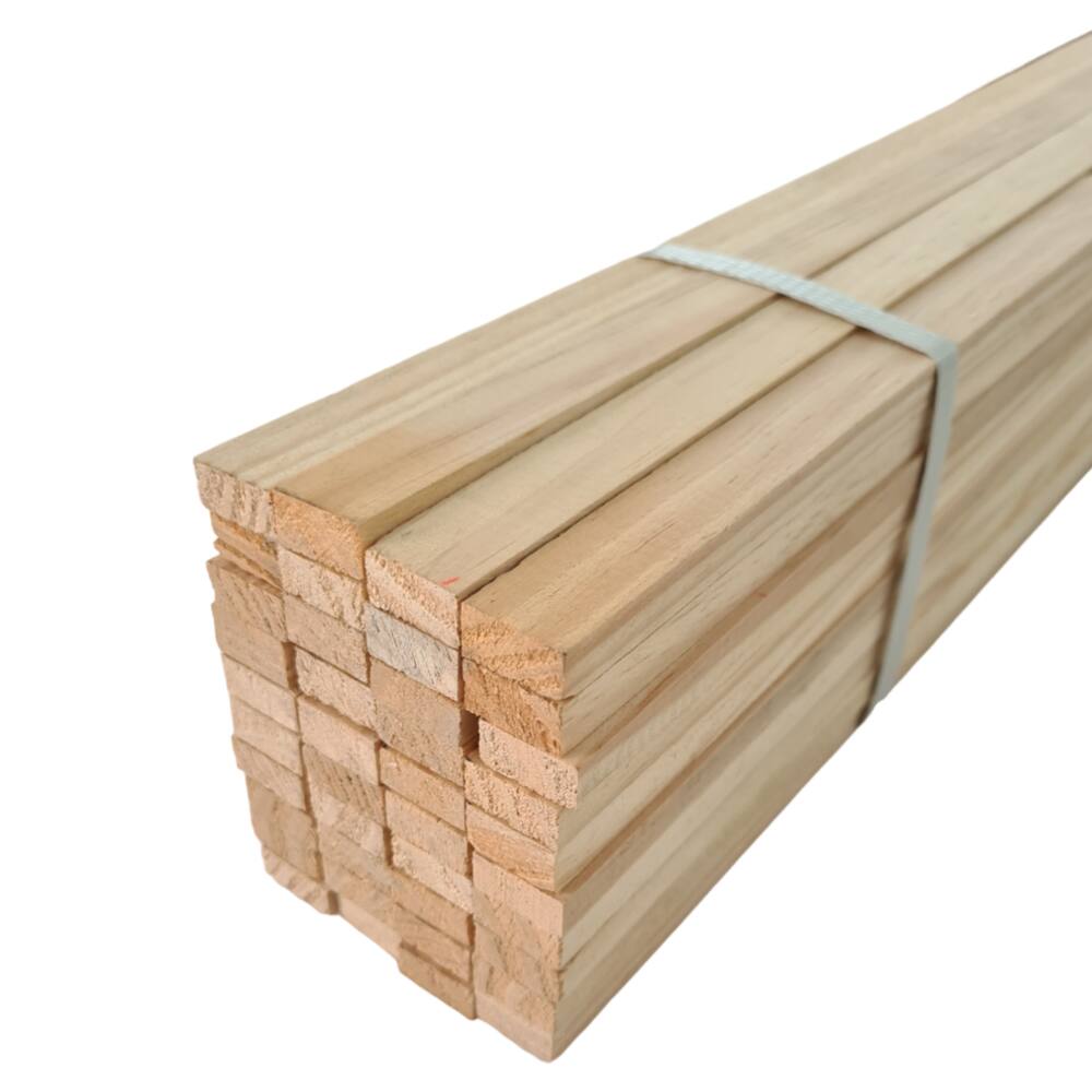 10 Ripas Sarrafos De Pinus 1x2x50cm Aplainado Artesanato