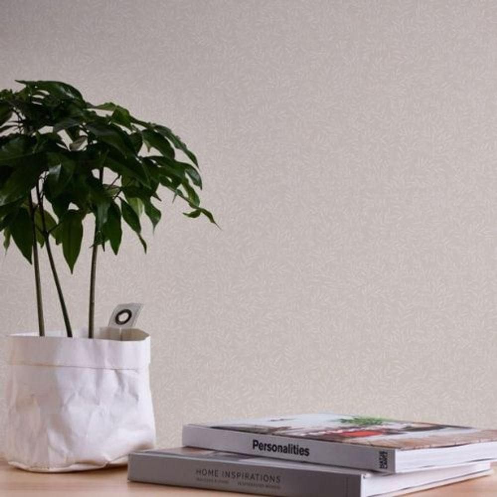 Papel De Parede Famous Garden Folhagem Bege 390732