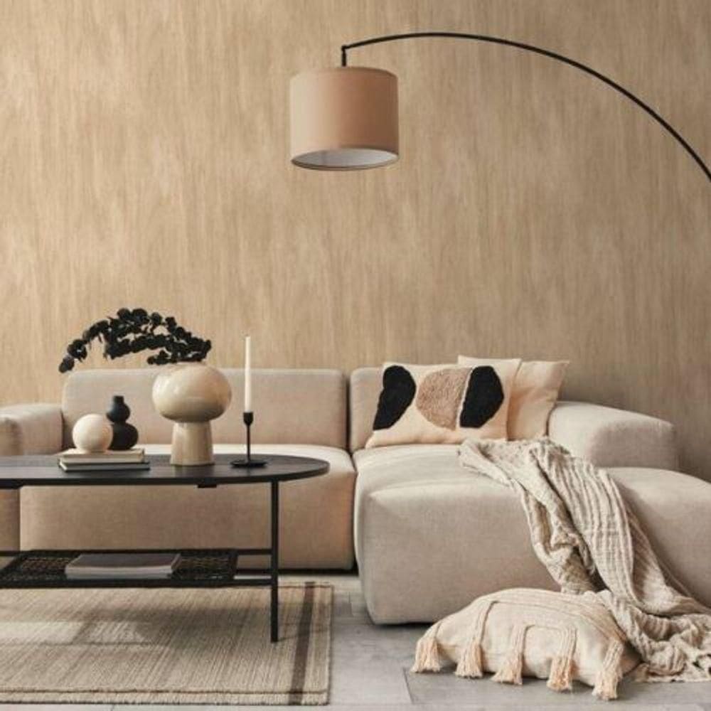 Papel De Parede Famous Garden Madeira Marrom 398012