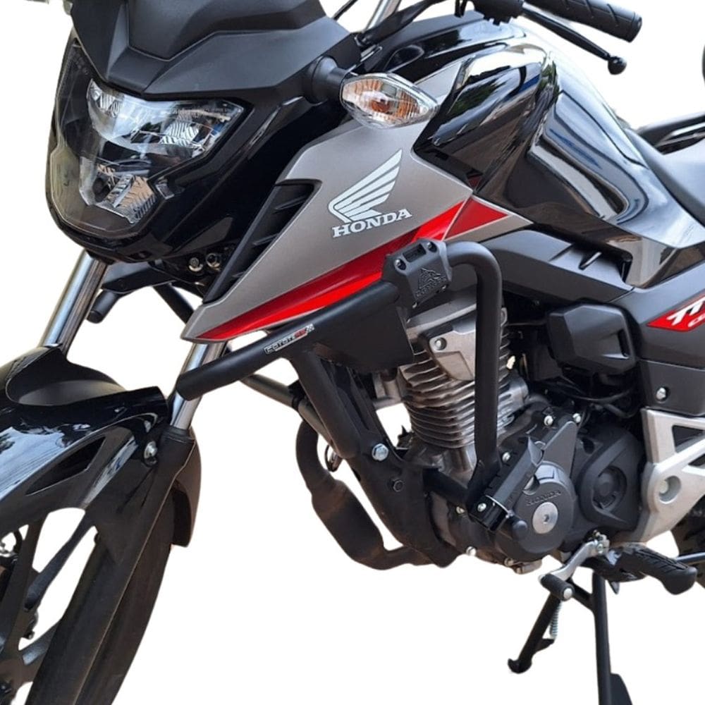 Protetor de Motor e Carenagem Coyote Com Pedaleiras Preto - CG 160 Titan / Fan / Start ano 2025 em Diante - Honda