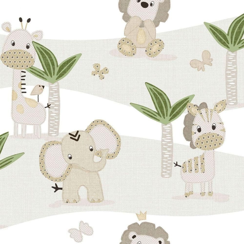 Papel De Parede Mondo Baby Wild Safari 13048 - Rolo 10m X 0,53m