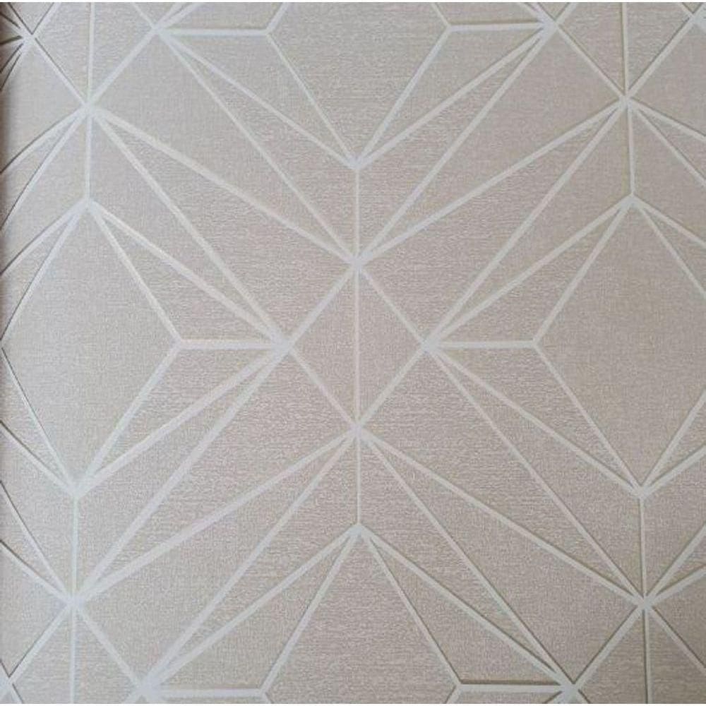 Papel De Parede Neo Geometric Geométrico Bege Ng1915