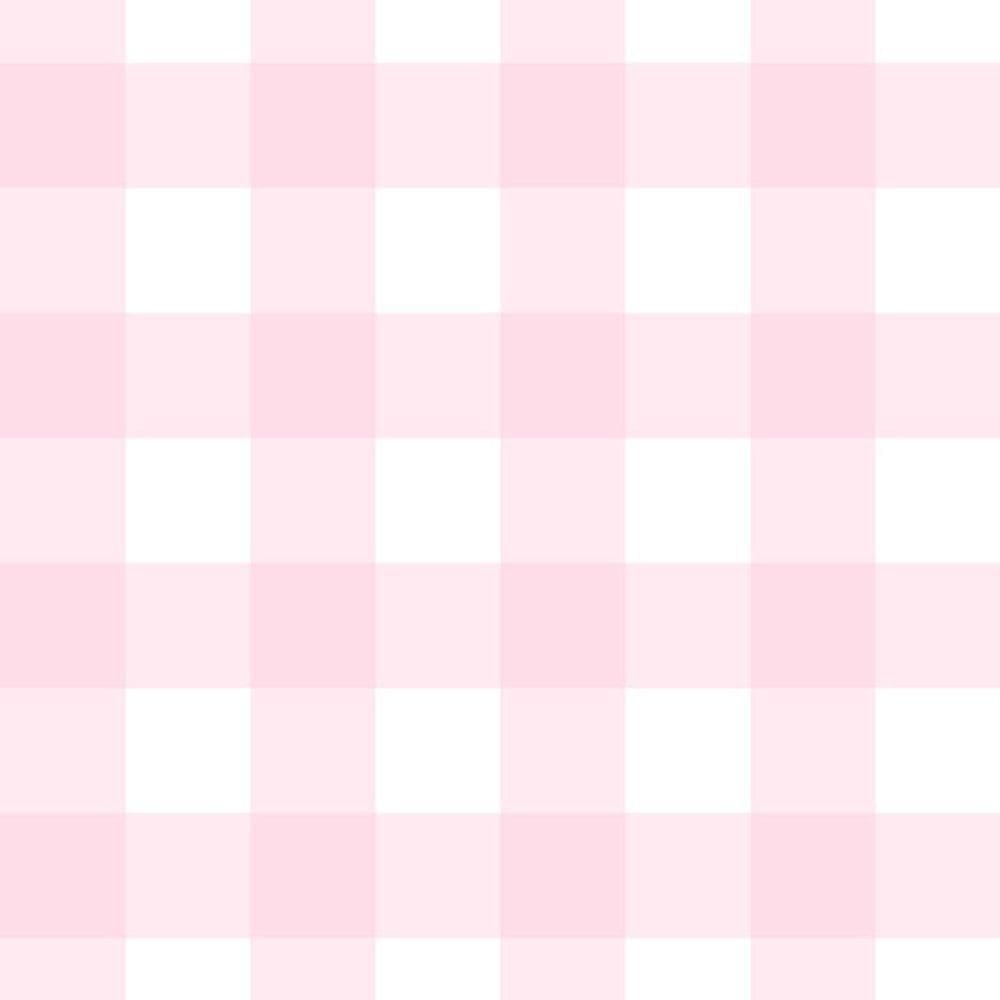 Papel De Parede Doce Estilo Xadrez Rosa 82106