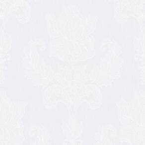 Papel De Parede Arabesco Vazado Branco Ref 3403 - Rolo 10m X 0,52m