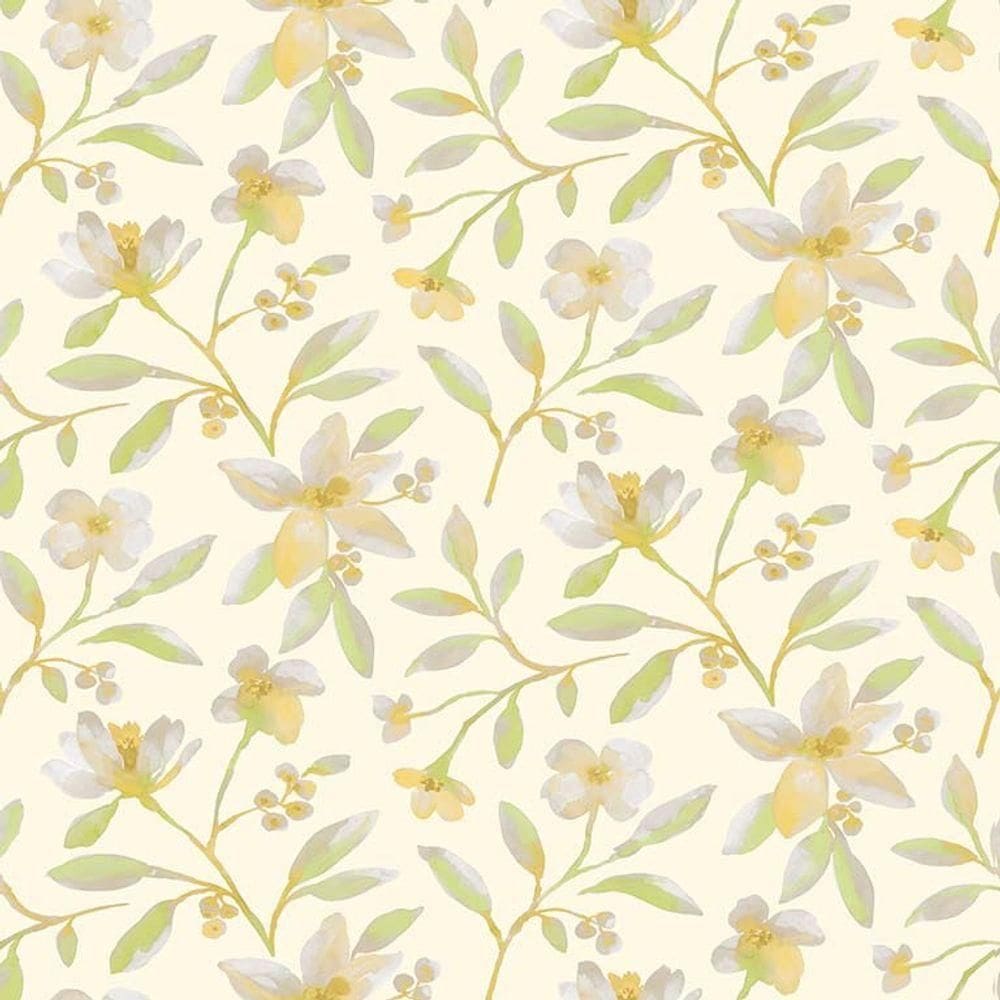 Papel De Parede Poppi Floral Pz18961 Tam. 4m² Papel De Parede Poppi Floral Pz18961