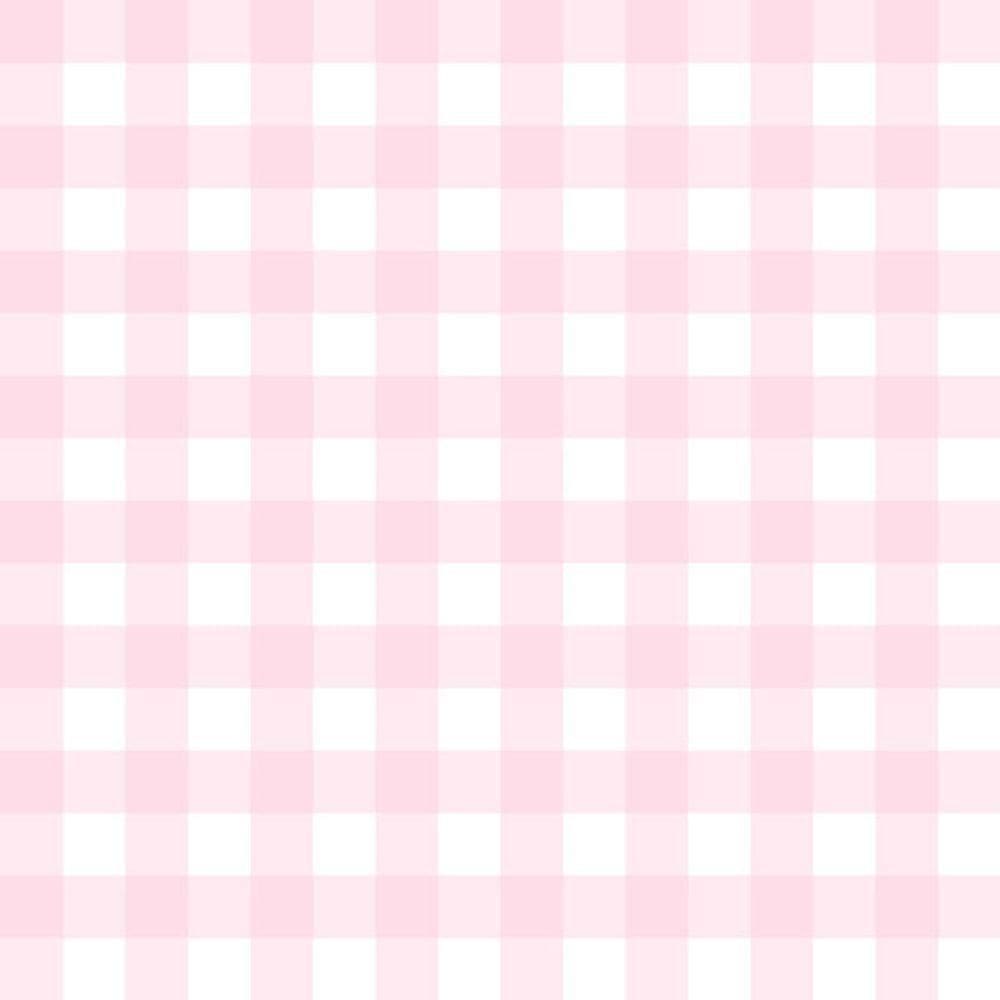 Papel De Parede Doce Estilo Xadrez Rosa 82267