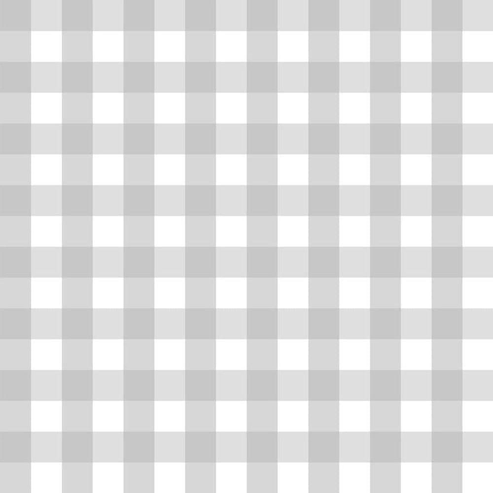 Papel De Parede Doce Estilo Xadrez Cinza 82205