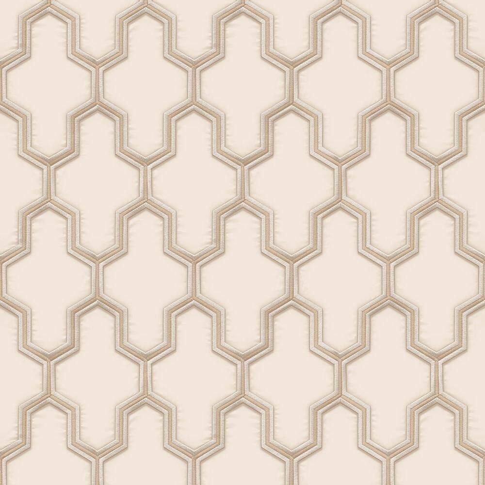 Papel De Parede Hf Orient Geométrico Bege 121022