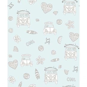 Papel De Parede Pure Kids Teens Hippie Kt68433 Tam. 4m² Papel De Parede Pure Kids & Teens Hippie Kt68433