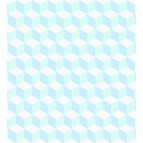 Papel De Parede Coleção Brincar Cubos Geométricos 3644 - Rolo 10m X 0,52m