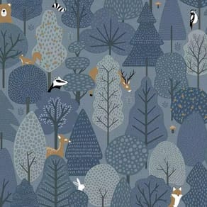 Papel De Parede Hf Petit Infantil Azul 51601