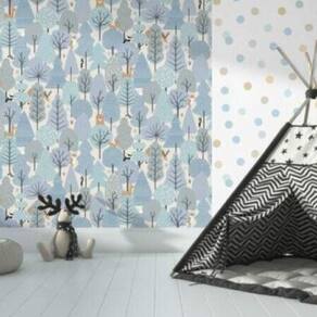 Papel De Parede Hf Petit Infantil Azul 51611