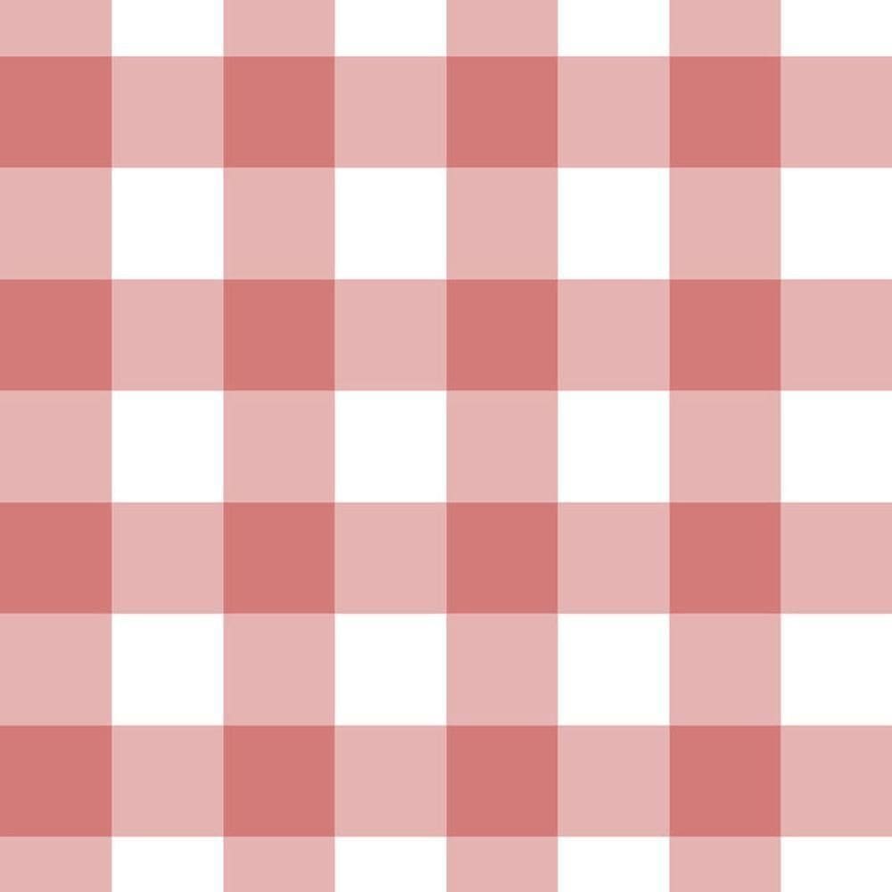 Papel De Parede Doce Estilo Xadrez Rosa 82144