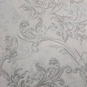 Papel De Parede Grace 4 Damask Cinza Gr400801r