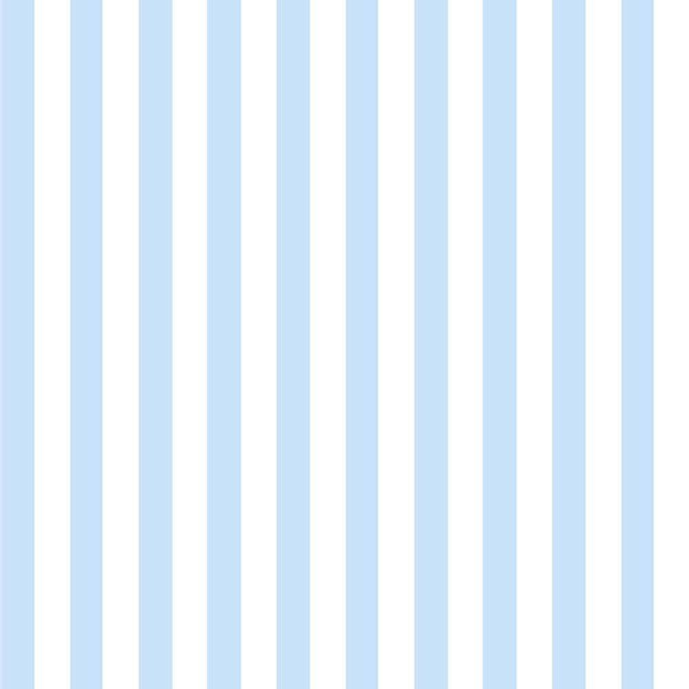 Papel De Parede Doce Estilo Listrado Azul 81727