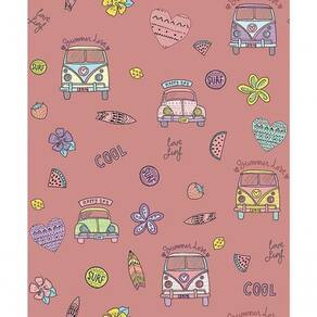 Papel De Parede Pure Kids Teens Hippie Kt68436 Tam. 4m² Papel De Parede Pure Kids & Teens Hippie Kt68436