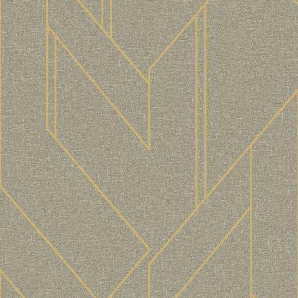 Papel De Parede Bobinex Essencial Geométrico Cinza 4306