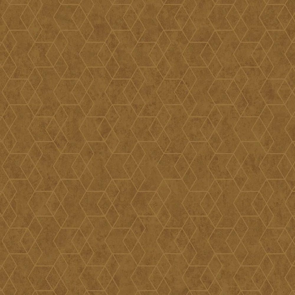 Papel De Parede Essencial Geométrico Dourado Ess1052