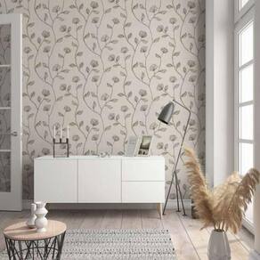 Papel De Parede Up To Date Floral Bege 34804