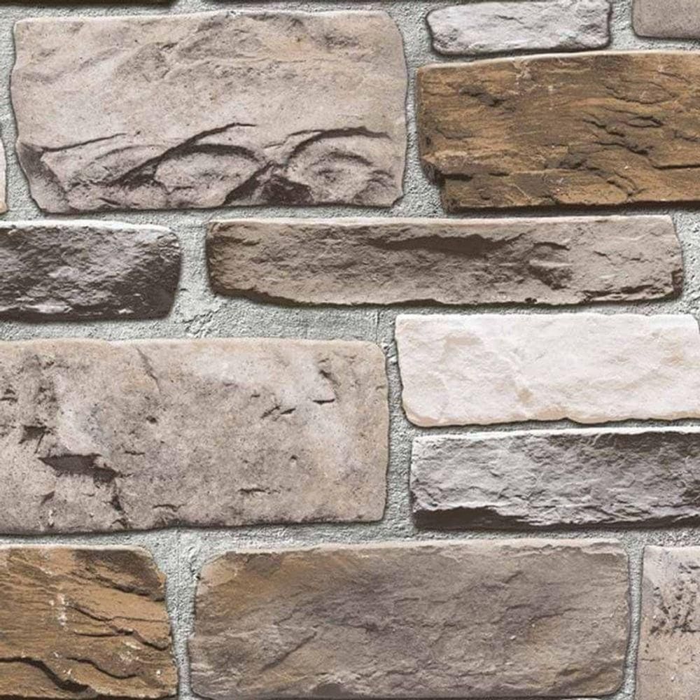 Papel De Parede Stone Age 1 Pedras 3d Sn601801r