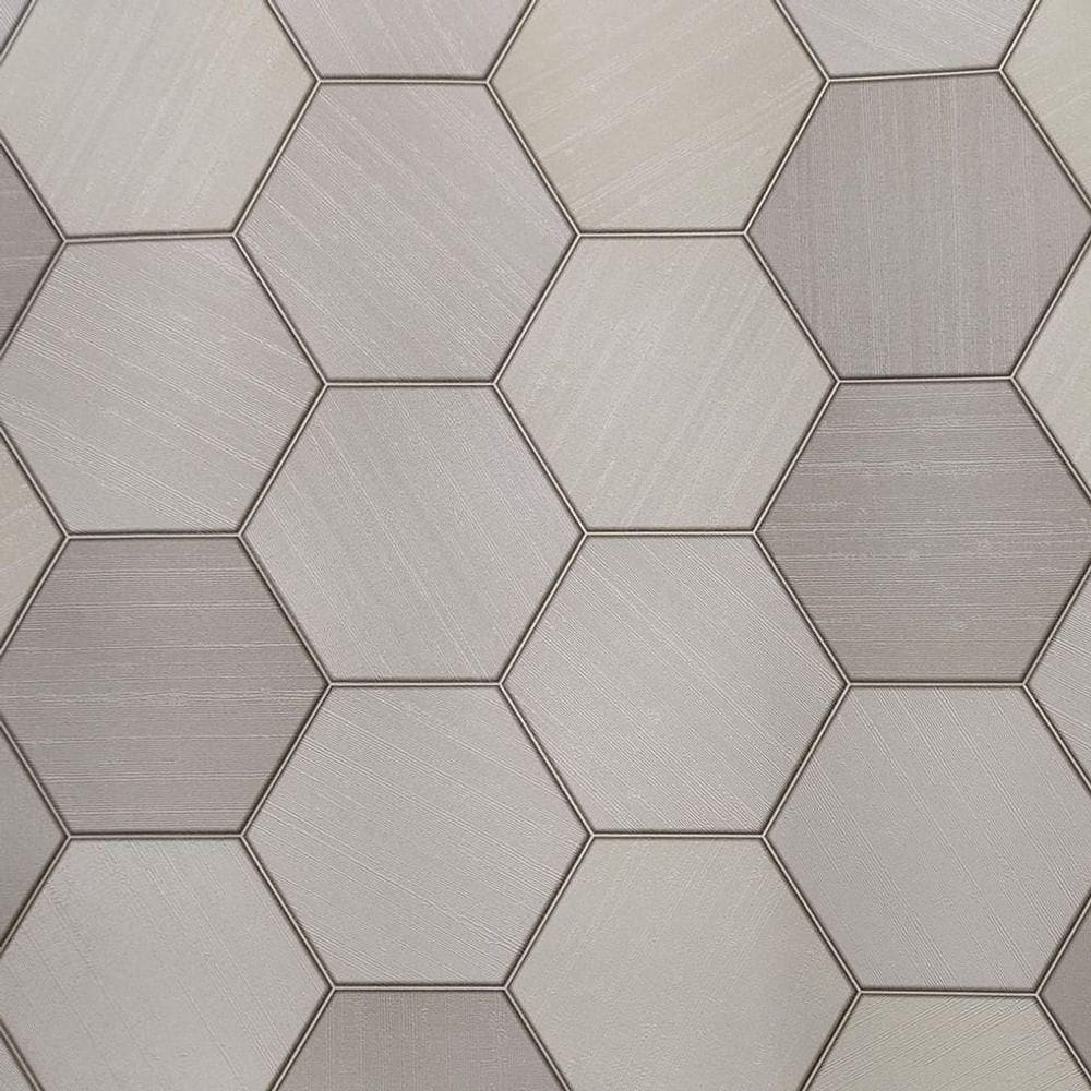 Papel De Parede Metropolis 3 Geométrico Cinza Mt300105r