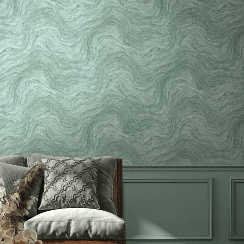 Papel De Parede Struktura Pedra Verde 45759