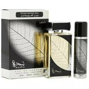 Conjunto de perfumes Lattafa Najdia para homens Eau de Parfum 100mL + desodorante