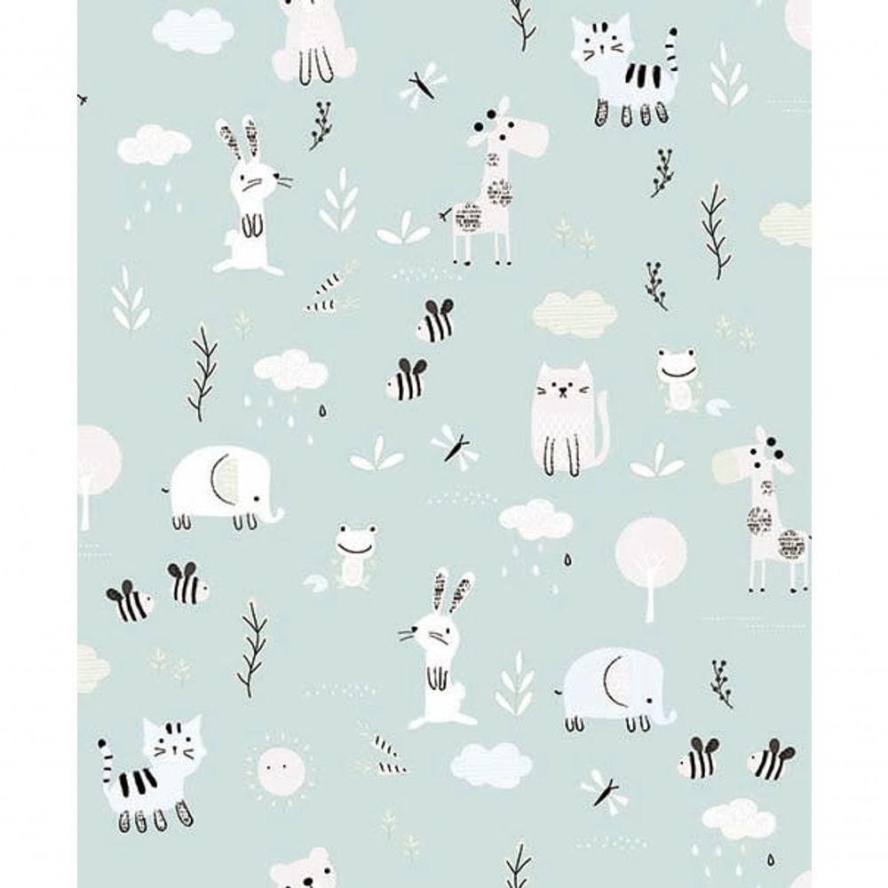 Papel De Parede Pure Kids Teens Animals Kt68459 Tam. 4m² Papel De Parede Pure Kids & Teens Animals Kt68459