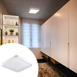 Plafon Sobrepor Vontae Branco 50cm 3 Em 1