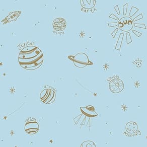 Papel De Parede Pure Kids Teens Space Kt68462 Tam. 4m² Papel De Parede Pure Kids & Teens Space Kt68462