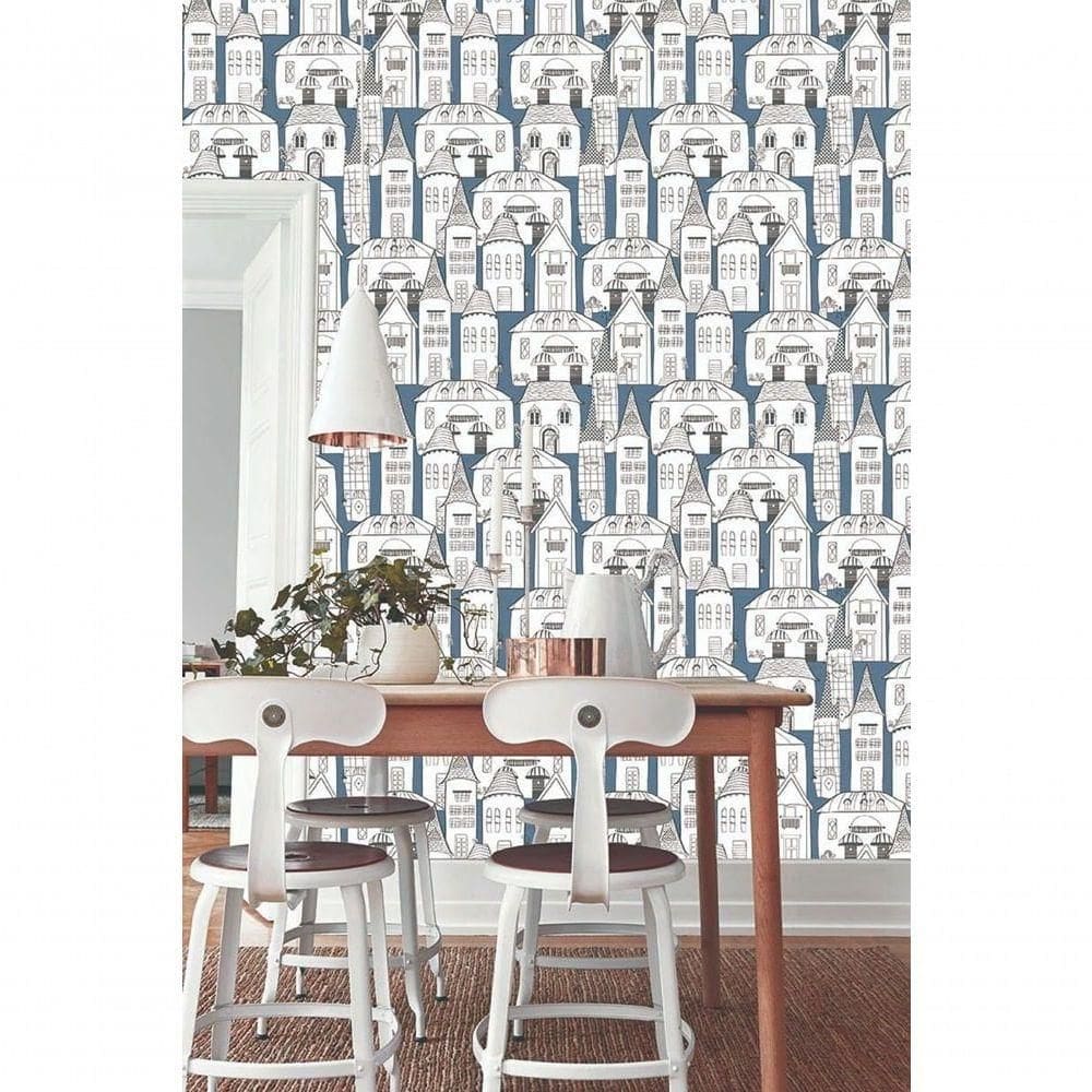 Papel De Parede Pure Kids Teens Village Kt68443 Tam. 4m² Papel De Parede Pure Kids & Teens Village Kt68443