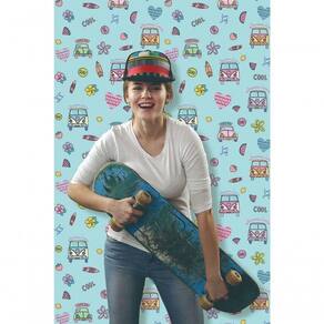 Papel De Parede Pure Kids Teens Hippie Kt68437 Tam. 4m²
