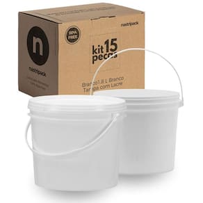Balde 1.8 Litros Para Colocar Pretinho 15 Pçs