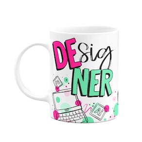 Caneca profissões - Designer - 325ml branca - M2