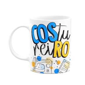 Caneca profissões - Costureiro - 325ml branca