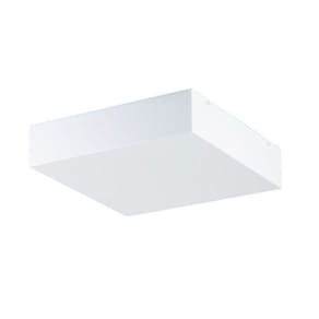 Luminária Plafon De Sobrepor Quadrado Acrílico 30x30+bulbo A60 11w Bq