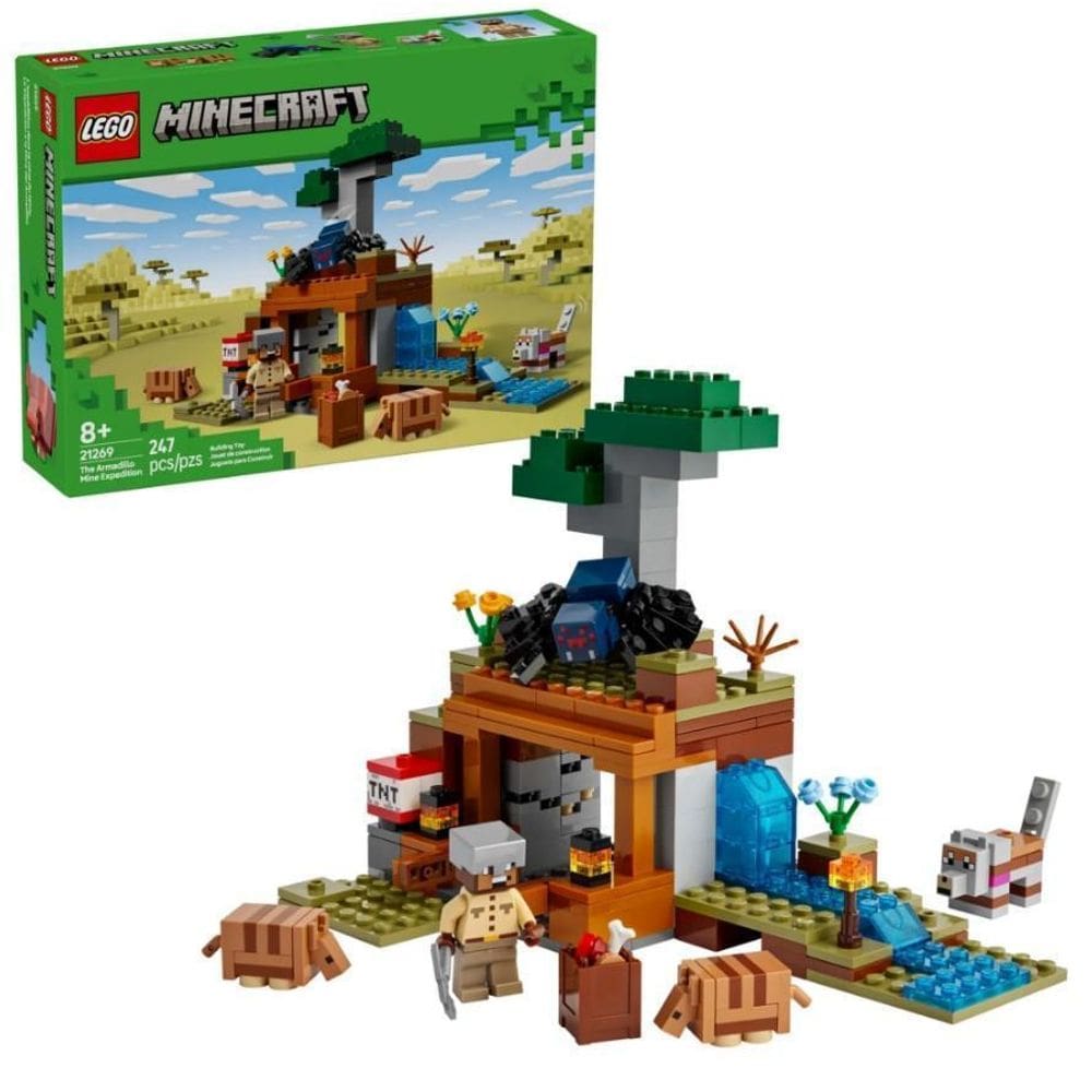 Lego Minecraft A Expedição Mina Do Armadillo 21269