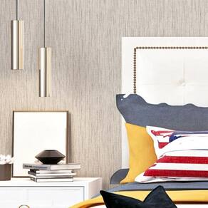 Papel De Parede Colorkey Aspecto Têxtil Branco Col1060