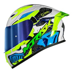 Capacete Norisk Flow Robot Branco e Amarelo