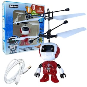 Robozinho Brinquedo Voador Sensor De Mão Com Luz - Castela