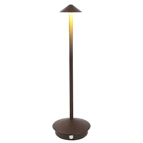 Luminaria Abajur de Mesa LED 3 Tons Controle de Intensidade USB Bateria Recarregavel Casa Quarto Cabeceira Sala Trabalho Home Office