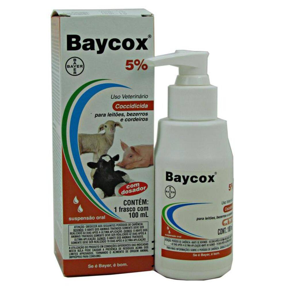 Baycox 5% para Coccidiose em Leitões, Bezerros e Cordeiros